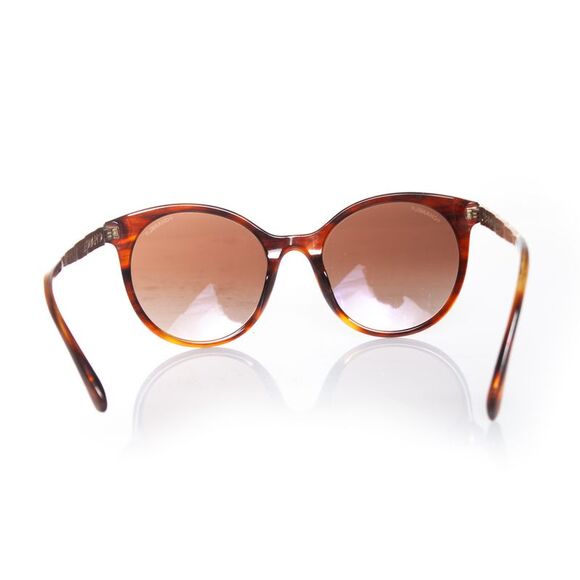 Chanel round tortoise sunglasses - Picture 4 of 8